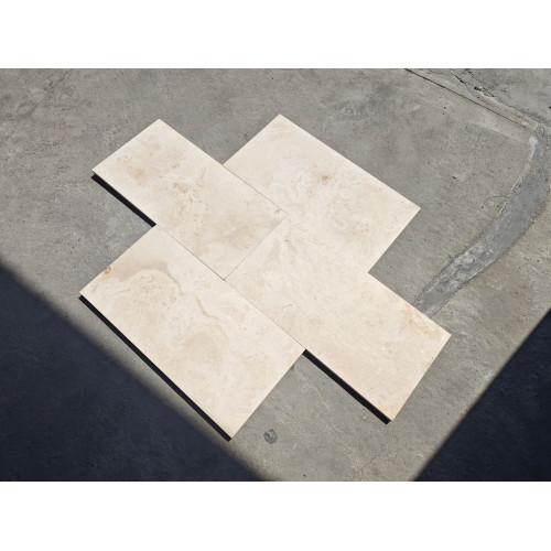 Плитка из Травертина "Ivory Cross Cut", лощеный, размер 600*300*20, толщина 2 см