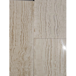 Плитка из Травертина "Ivory Vein Cut", заполнен. полир., толщина 2 см, 60*30 см
