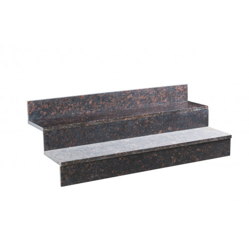 Ступень из Гранита Tan Brown, термообработан 1500х350х30 шт.
